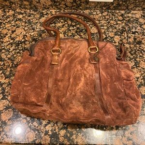 Lucky Brand brown suede bag